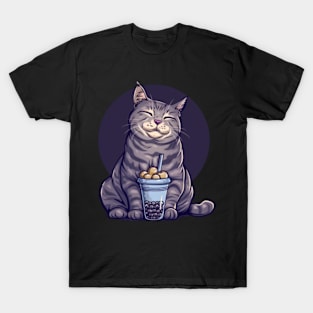 Cat Meets Boba T-Shirt